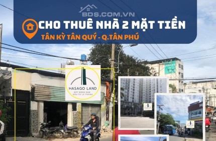 Cho thuê Nhà 2 Mặt Tiền Tân Kỳ Tân Quý,84m2, 30triệu,NGANG 7M-gần Chung Cư